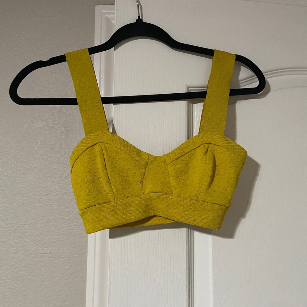 Yellow Cropped Top
